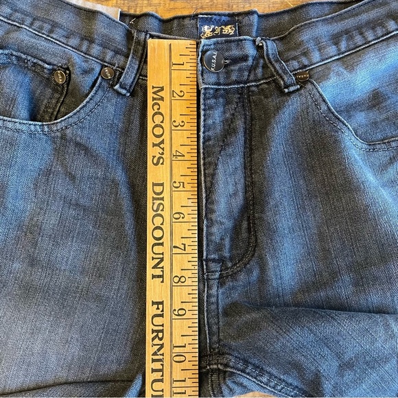F.U.S.A.I. Dark Wash Bootcut Jeans 36 x 33 FUSAI denim - Picture 8 of 15